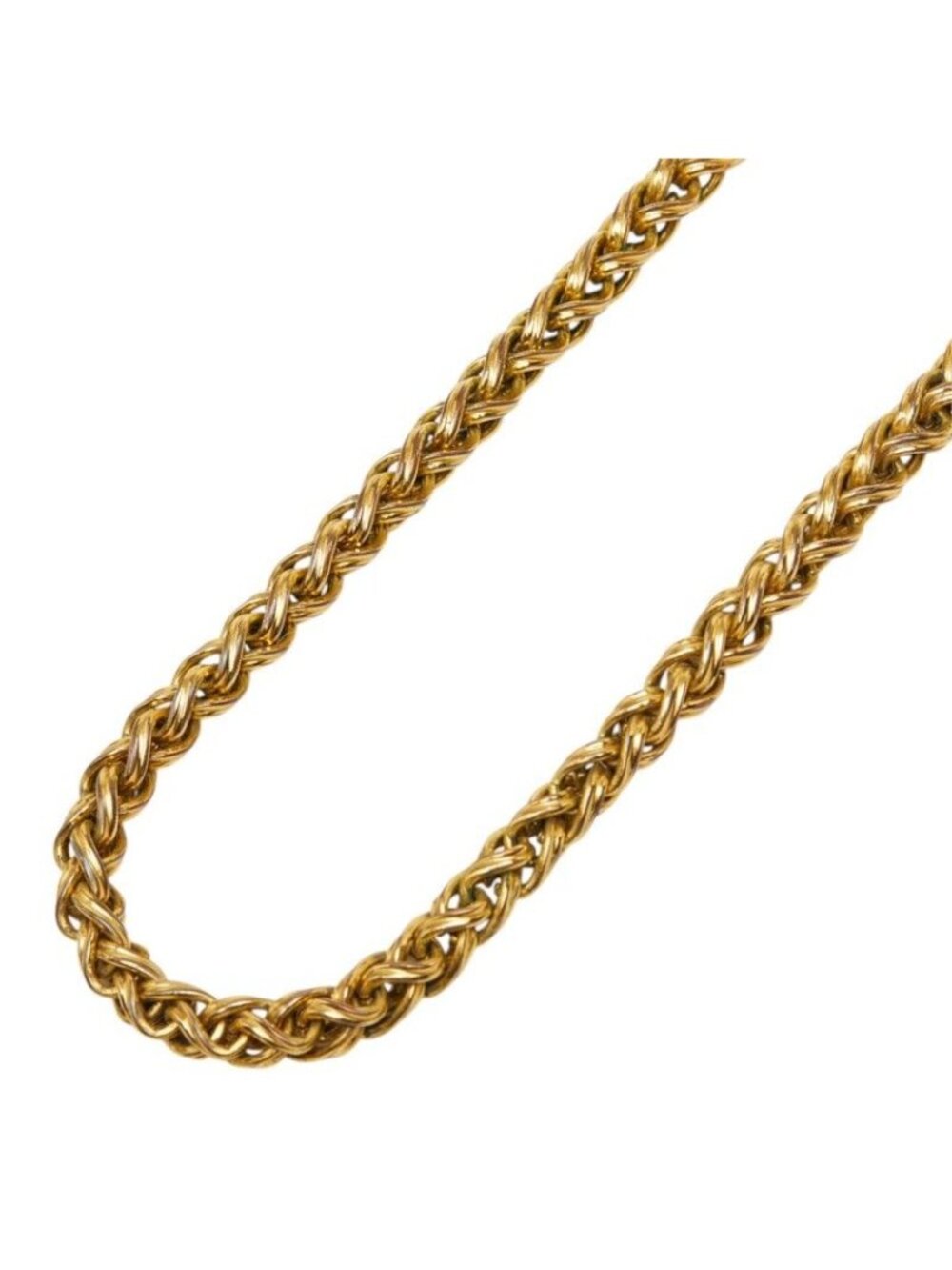 Chanel CC Logo Vintage Chain Necklace 95A Gold Plated